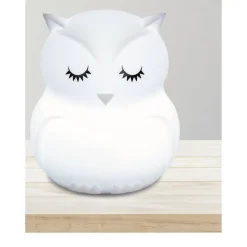 Akku-LED-Nachtlicht 'Eule' weiß 12 cm, mit Farbwechsler