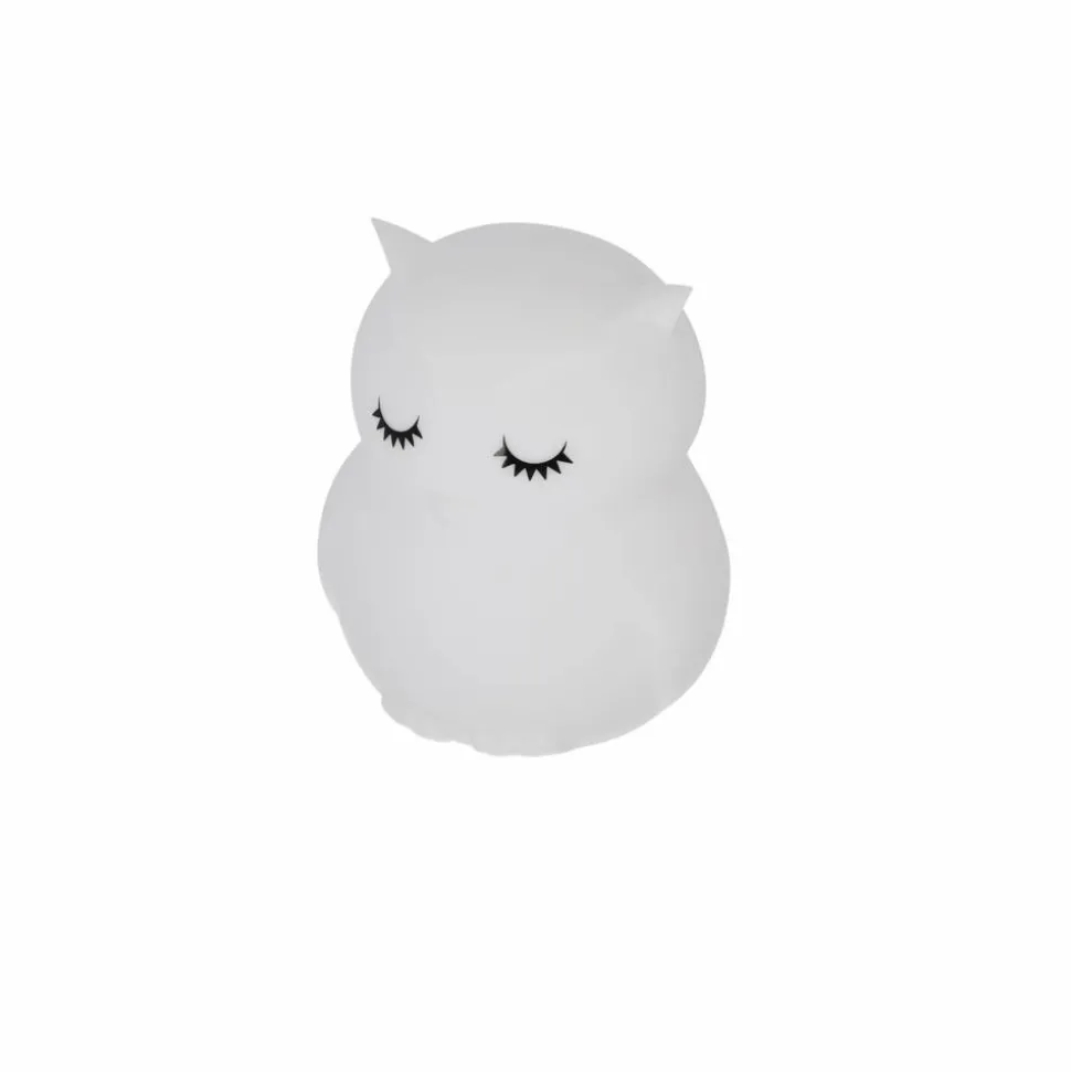 Akku-LED-Nachtlicht 'Eule' weiß 12 cm, mit Farbwechsler