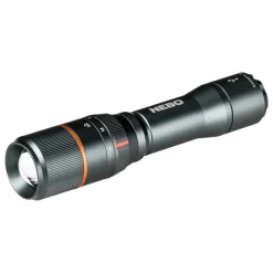 Akku-LED-Taschenlampe 'Davinci 1000' silbergrau 4 Leuchtmodi