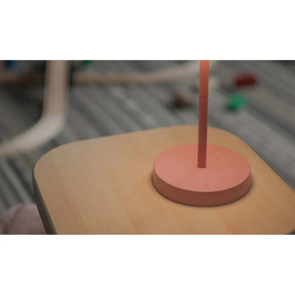 Akku-LED-Tischleuchte 'Charlie' rosa Tiermotiv mit USB-Ladekabel Ø 10,6 x 26 cm