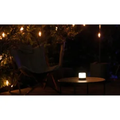 Akku-LED-Tischleuchte 'Louis' grün/weiß mit USB-Ladekabel Ø 7,2 x 7,2 cm