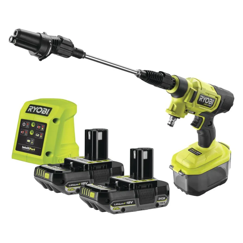 Akku-Mitteldruckreiniger 'ONE+ HP Brushless RY18PWX41A-125P' 18 V inklusive 2 Akkus und Ladegerät