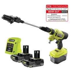 Akku-Mitteldruckreiniger 'ONE+ HP Brushless RY18PWX41A-125P' 18 V inklusive 2 Akkus und Ladegerät