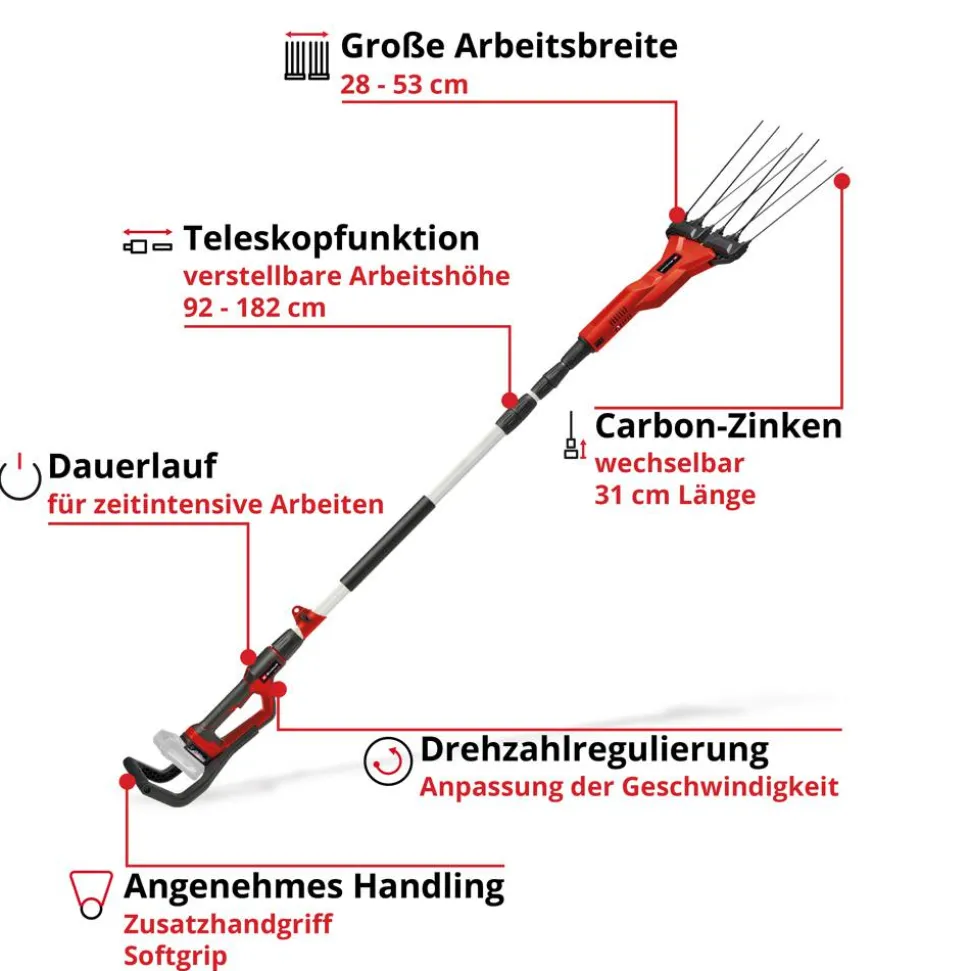 Akku-Olivenrüttler / Obsternter 'GE-FS 18/53 Li-Solo' ohne Akku und Ladegerät