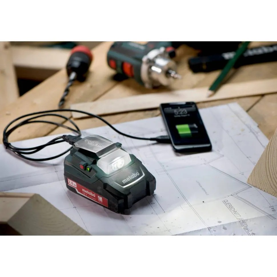 Akku-Power-Adapter 'PA14.4-18 LED-USB' 18 V mit LED-Licht