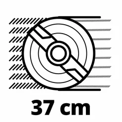 Akku-Rasenmäher 'GE-CM 36/37 Li-Solo' 18 V ohne Akku, bis 400 m²
