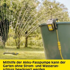 Akku-Regenfasspumpe 'BP 2.000-18 Barrel' 80 W 2000 l/h ohne Akku und Ladegerät