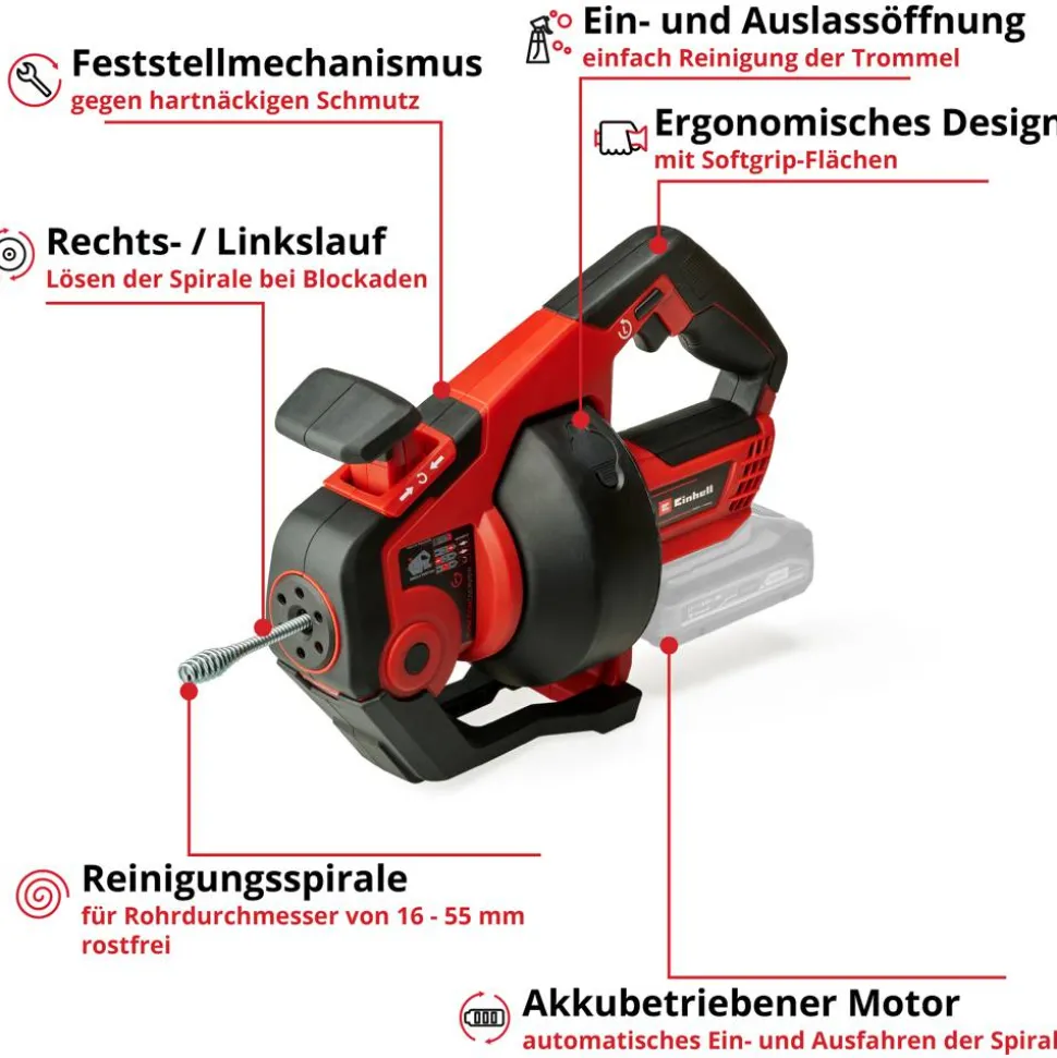 Akku-Rohrreiniger 'TE-DA 18/760 Li Solo' 18 V