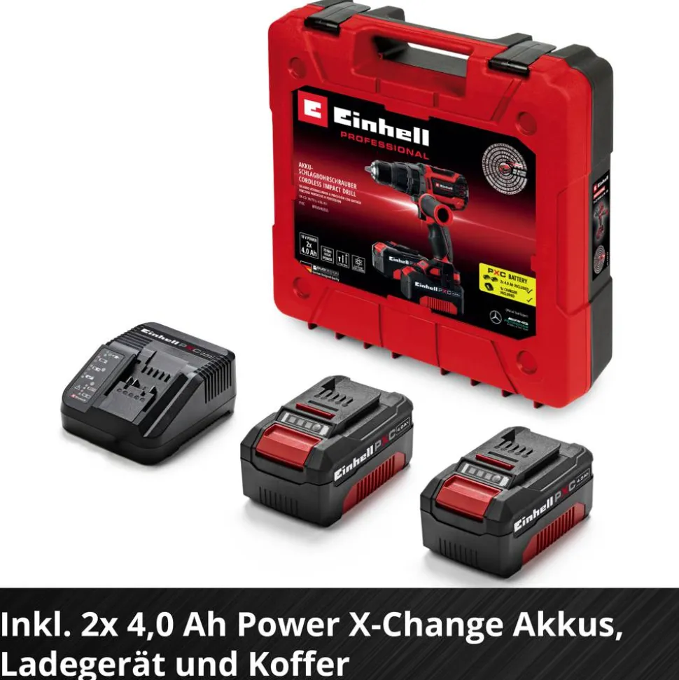 Akku-Schlagbohrschrauber 'TP-CD 18/70 Li-i BL Professional'-Kit 18 V mit 2 Akkus und Ladegerät