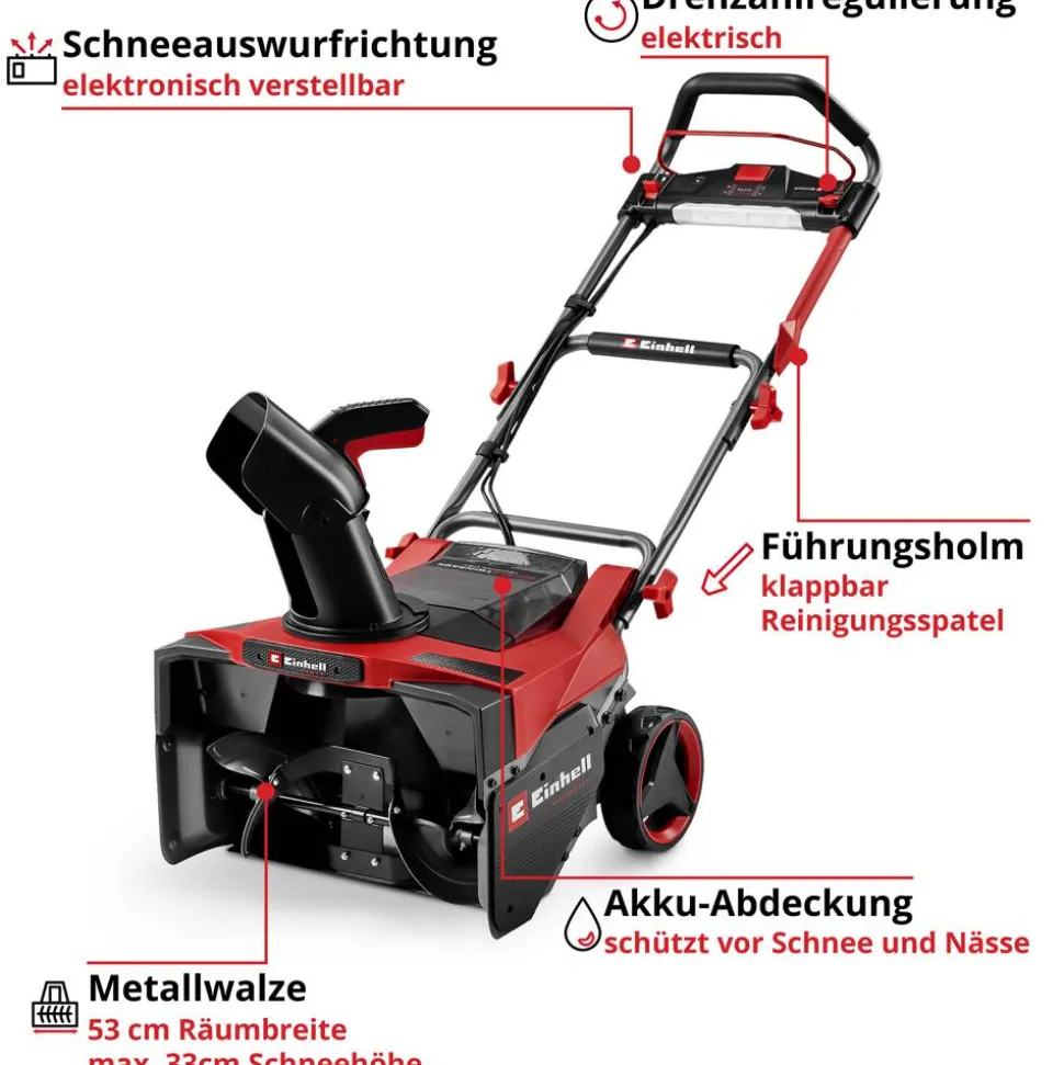 Akku-Schneefräse 'Professional GP-ST 36/53 Li E BL-Solo' ohne Akku und Ladegerät