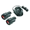 Akku-Starter-Set 'Power for All' Ladegerät und 2 x Akku 12 V, 1,5 Ah