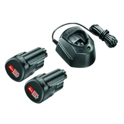 Akku-Starter-Set 'Power for All' Ladegerät und 2 x Akku 12 V, 1,5 Ah