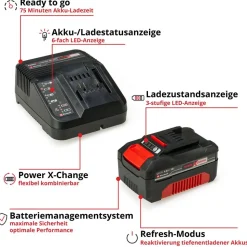 Akku-Starter-Set 'Power X-Change' Ladegerät und Akku 18 V, 4,0 Ah