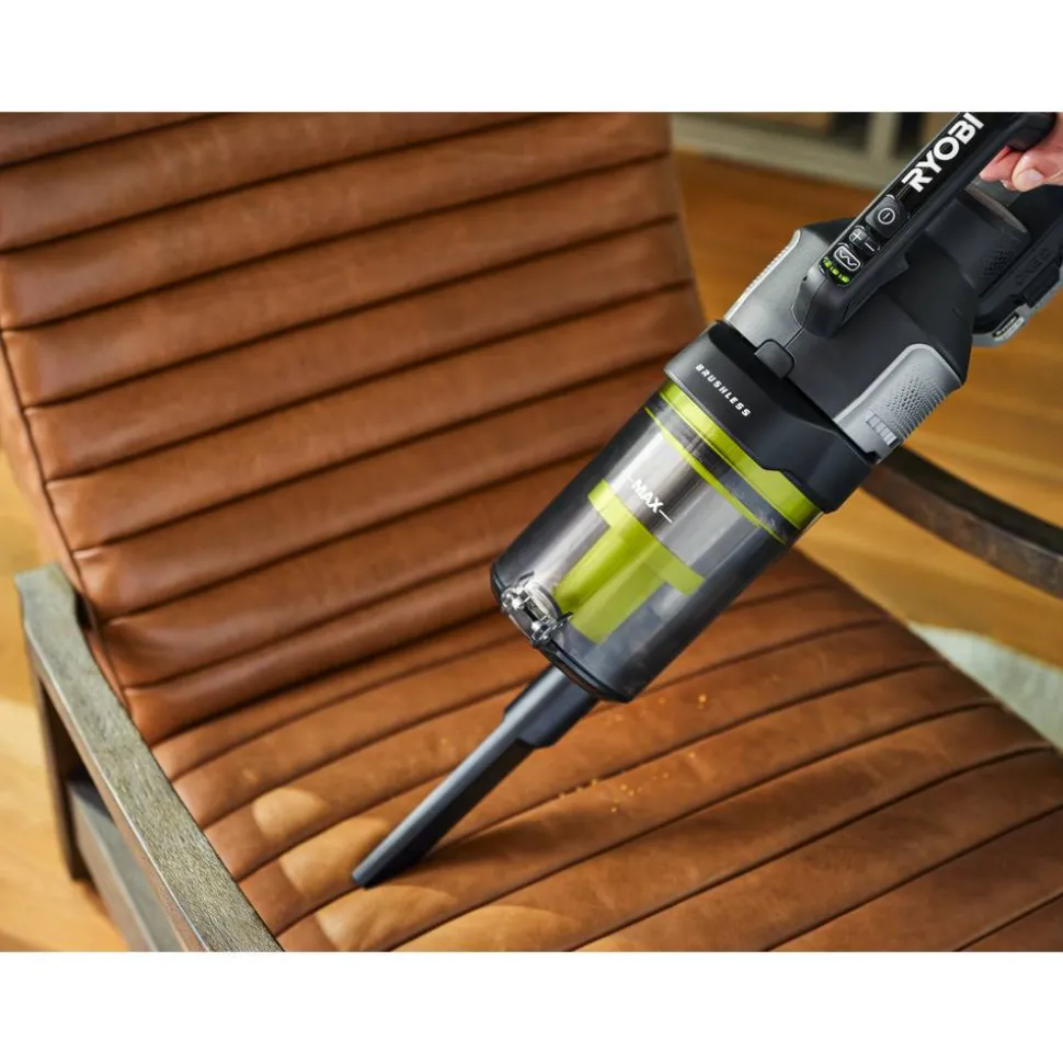 Akku-Staubsauger 'One+ Brushless RASV18BL1X40G' 18 V mit 4,0 Ah Akku und Wandhalterung