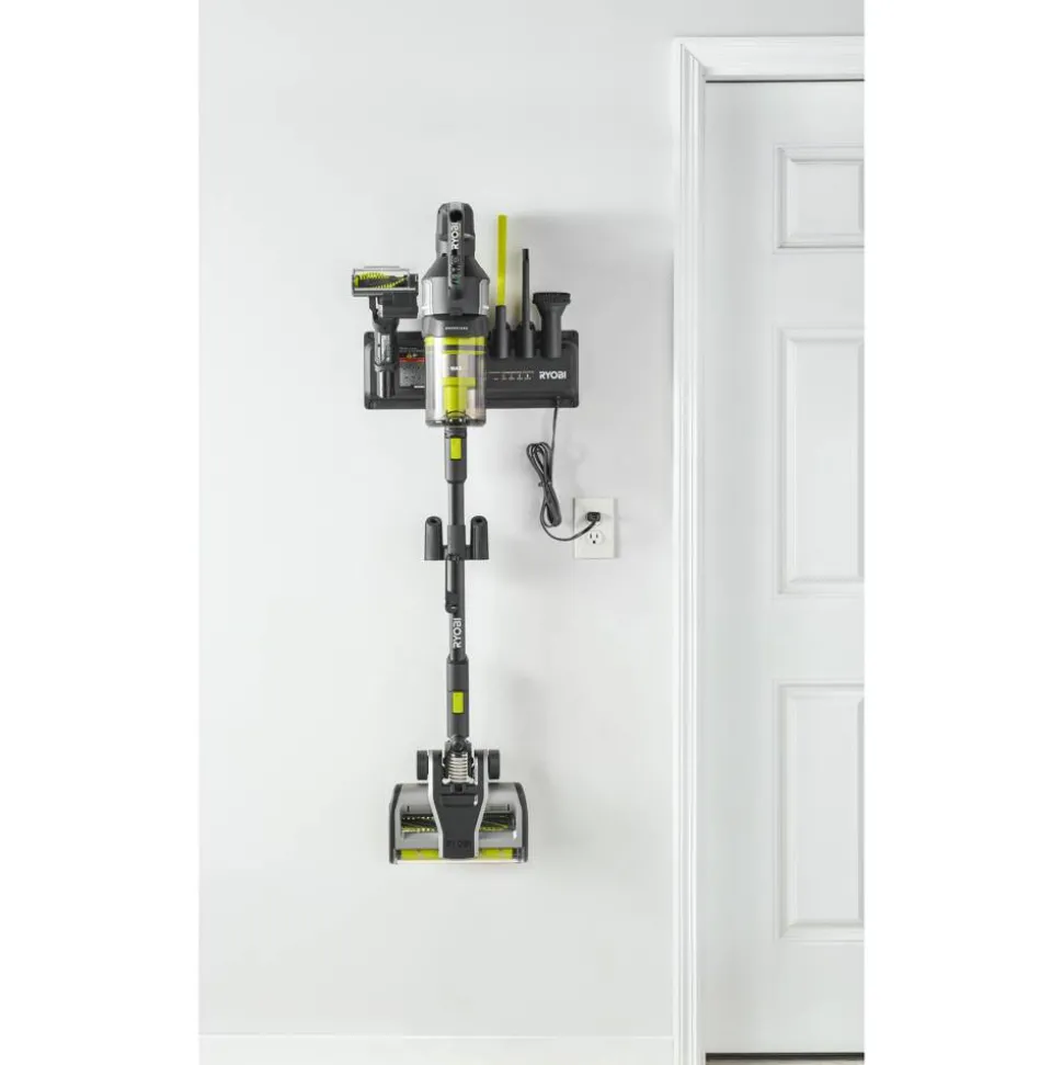 Akku-Staubsauger 'One+ Brushless RASV18BL1X40G' 18 V mit 4,0 Ah Akku und Wandhalterung