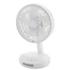 Akku-Tischventilator weiß Ø 16,6 x 26,5 cm