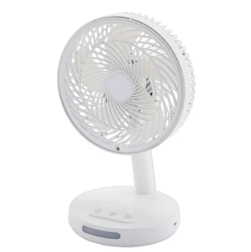 Akku-Tischventilator weiß Ø 16,6 x 26,5 cm