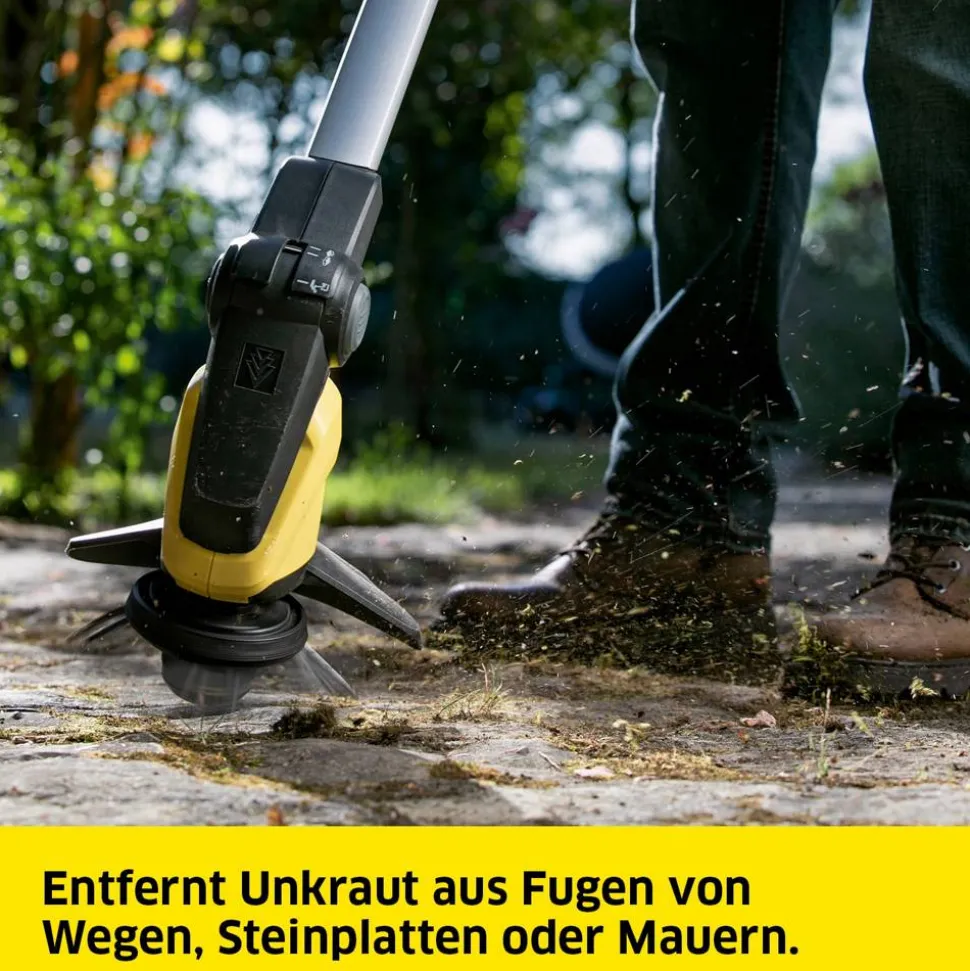 Akku-Unkrautentferner 'WRE 18-55 Battery-Set' mit Akku und Ladegerät
