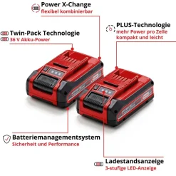 Akku '18V 4Ah Power X-Change Plus Twinpack'