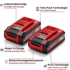 Akku '18V 3Ah Power X-Change Plus Twinpack'