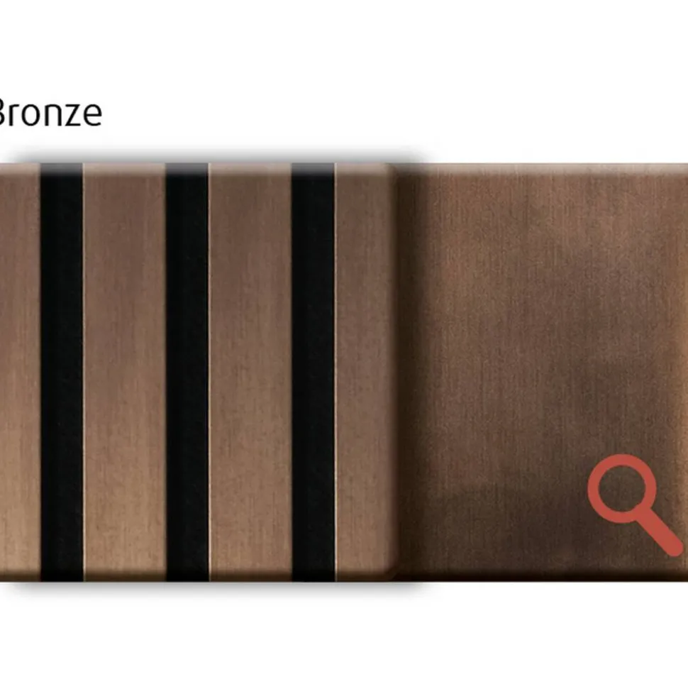 Akustik-Paneel Bronze metall 2400 x 561 x 19 mm