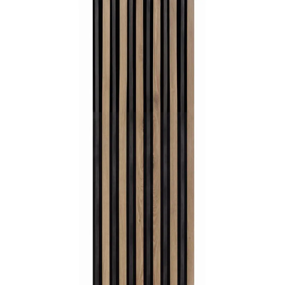 Akustikpaneel 3D 'Amalfi' Eiche/anthrazit 2400 x 561 x 25 mm