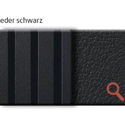 Akustik-Paneel Lederoptik schwarz 2400 x 561 x 19 mm