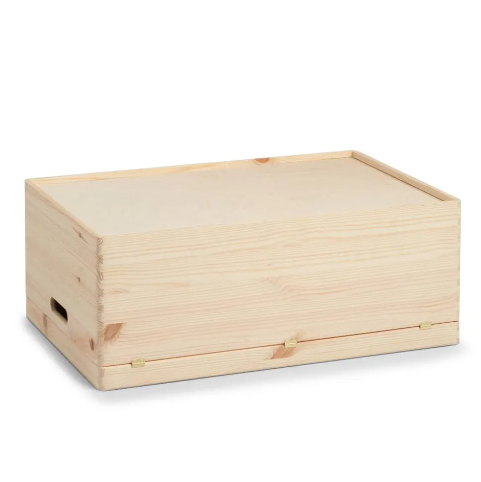 Allzweckkiste holzfarben 60 x 23,7 x 40 cm