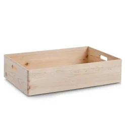 Allzweckkiste holzfarben 60 x 14,5 x 40 cm