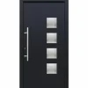 Aluminium-Kunststoff-Haustür 'Arona-RC2' anthrazit/weiß 110 x 210 cm, Anschlag links