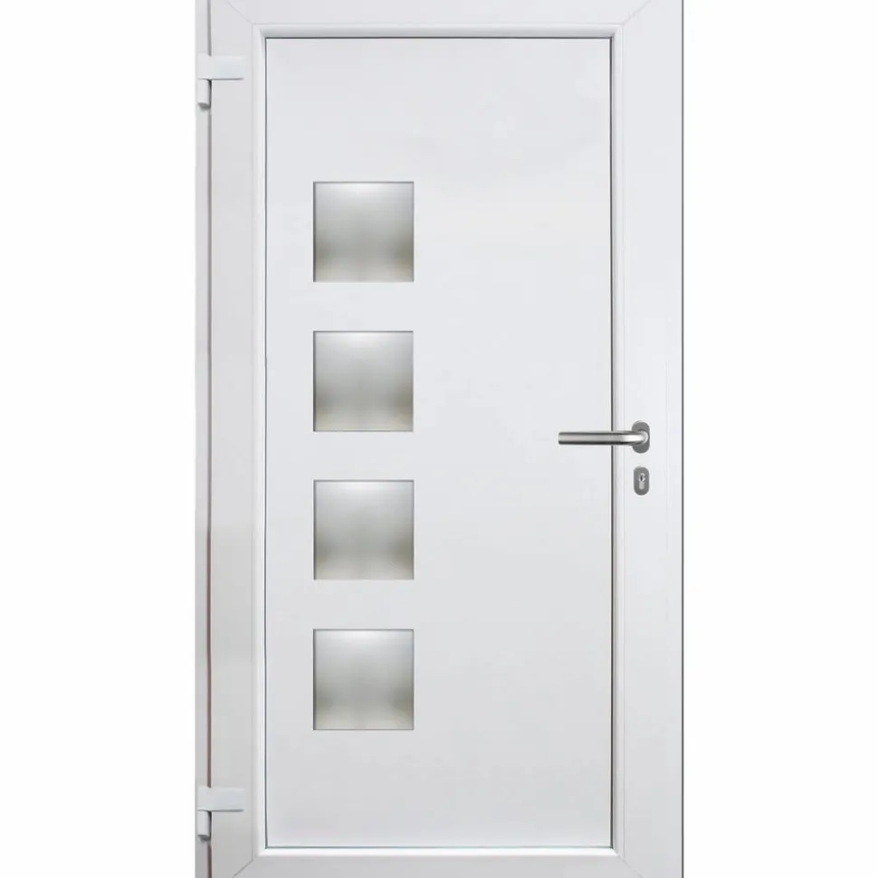 Aluminium-Kunststoff-Haustür 'Arona-RC2' anthrazit/weiß 110 x 210 cm, Anschlag links