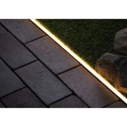 Aluminiumprofil 'Plug & Shine Neon' silbern 1 m