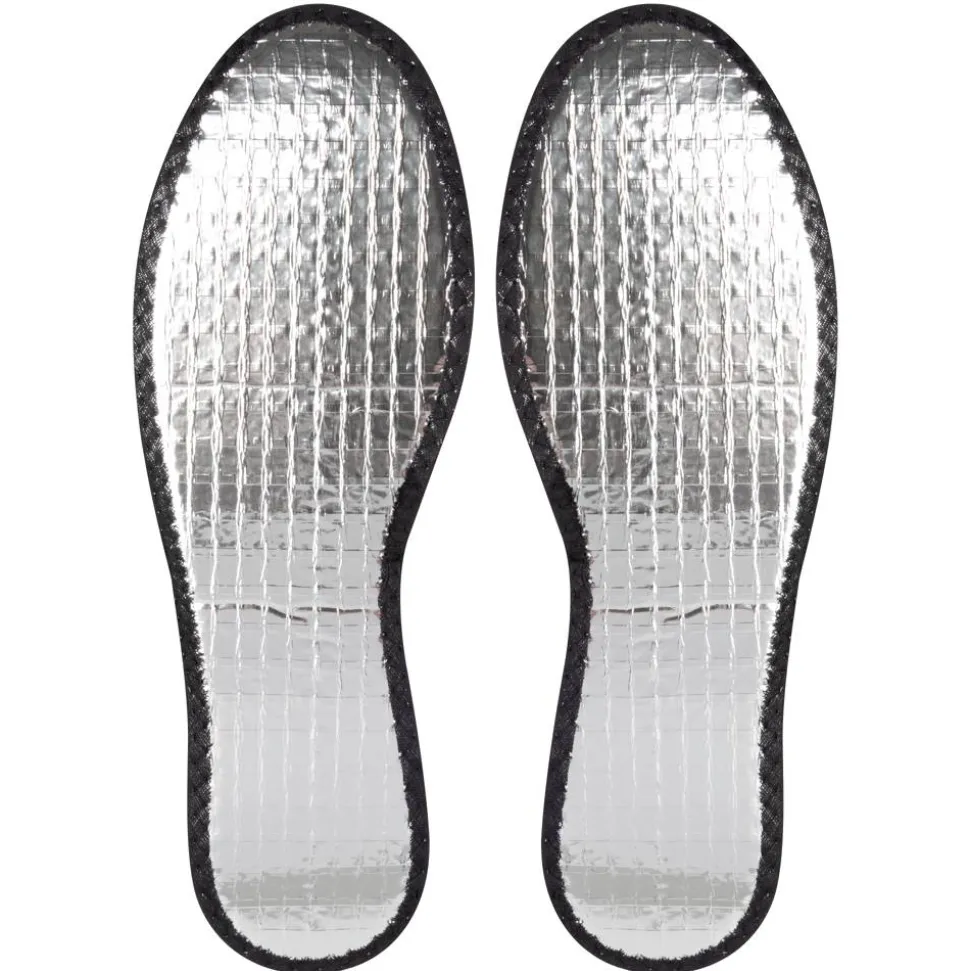 Alu-Schuheinlegesohle braun, silber 44/45
