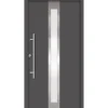 Alu-Stahlhaustür 'B01' anthrazit links 100 x 210 cm