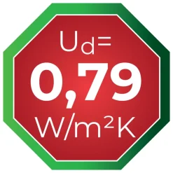 Alu-Stahlhaustür 'B06' weiß links 100 x 210 cm