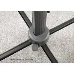 Ampelschirm 'Rhodos Grande' drehbar/neigbar 300 x 400 cm