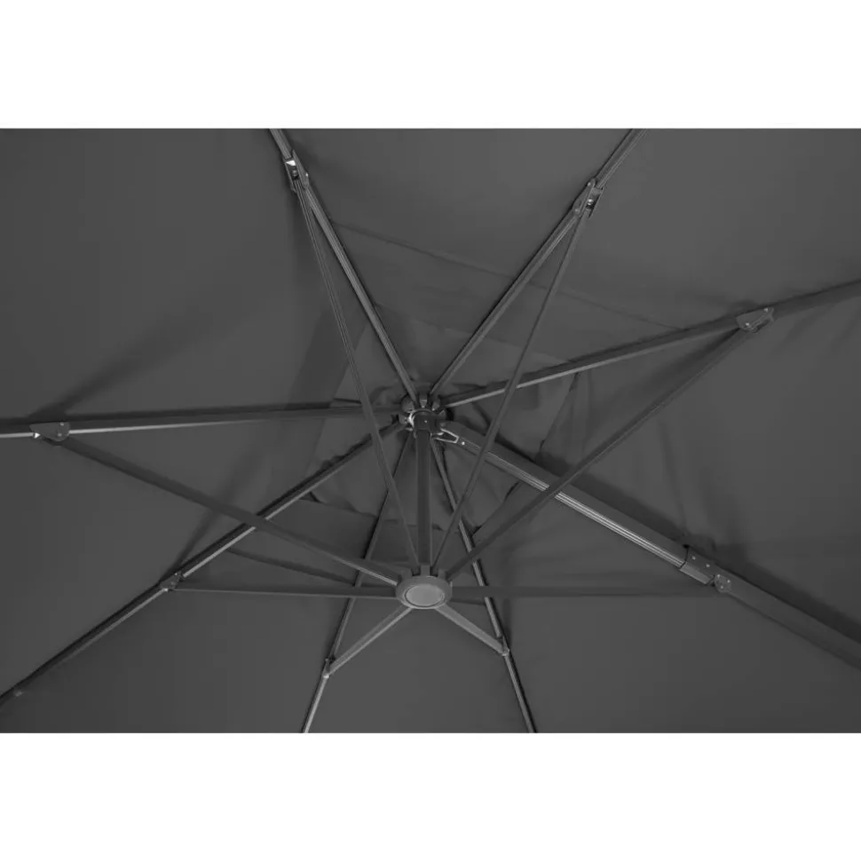 Ampelschirm 'Rhodos Grande' drehbar/neigbar 300 x 400 cm