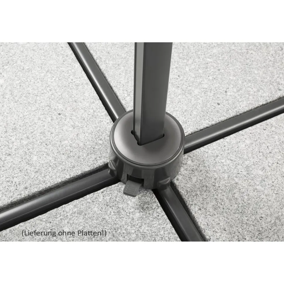 Ampelschirm 'Rhodos Junior' drehbar/neigbar 270 x 270 cm