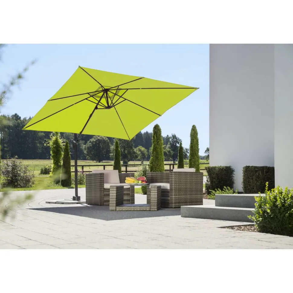 Ampelschirm 'Rhodos Junior' drehbar/neigbar 270 x 270 cm