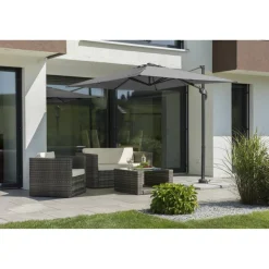 Ampelschirm 'Rhodos Junior' drehbar/neigbar 230 x 230 cm