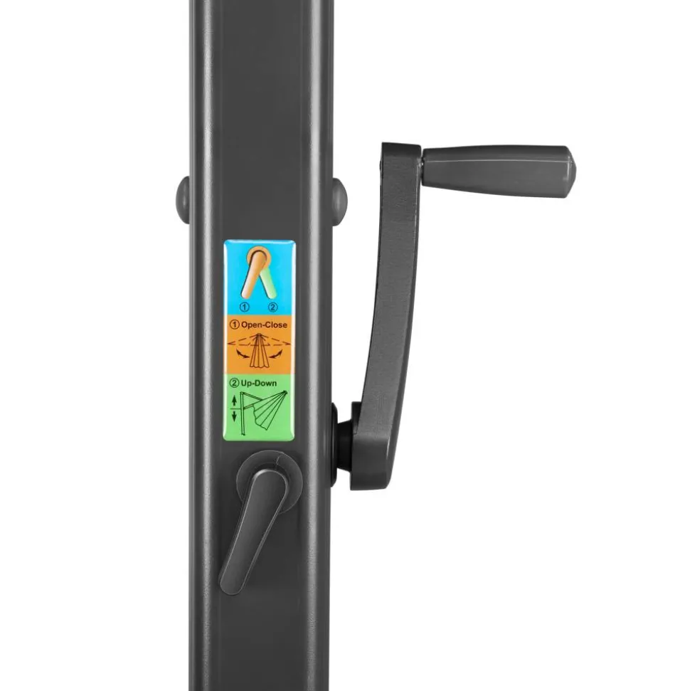 Ampelschirm 'Rhodos Smart' drehbar/neigbar 300 x 300 cm