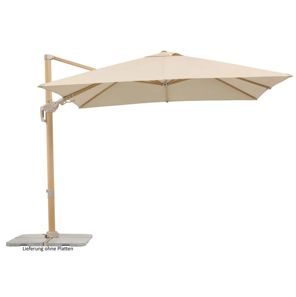 Ampelschirm 'Rhodos Twist Loft' neigbar/drehbar 300 x 300 cm