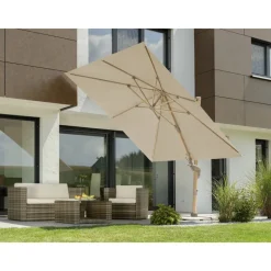 Ampelschirm 'Rhodos Twist Loft' neigbar/drehbar 300 x 300 cm