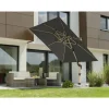 Ampelschirm 'Rhodos Twist Woody' neigbar/drehbar 300 x 300 cm