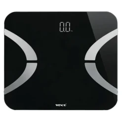 Analyse-Personenwaage schwarz Bluetooth 30 x 26 cm