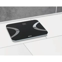 Analyse-Personenwaage schwarz Bluetooth 30 x 26 cm
