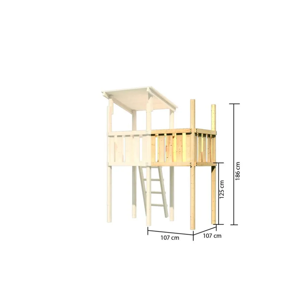 Anbau Plattform 107 x 186 cm naturbelassen
