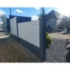 Anfangspfosten 'Standard' doppelseitig 13 x 13 x 130 cm grau