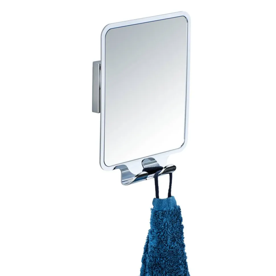 Antibeschlagspiegel 'Vacuum-Loc Quadro' verchromt 14 x 19,5 x 8 cm