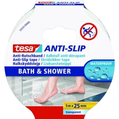 Anti-Rutschband transparent Bad/Dusche 5m x 25 mm